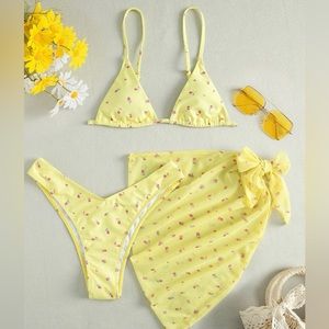 SHEIN 3pc triangle bikini